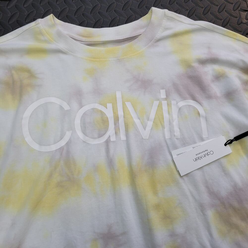 Calvin Klein Performance Tie Dye T Shirt Size Medium NWT - Picture 2 of 5